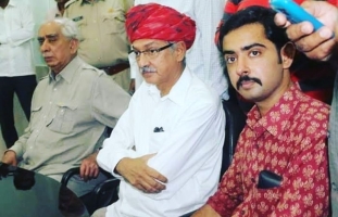 Rawat Tribhuwan Singh Barmer with Rawal Kishan Singh Ji Jasol and Thakur Jaswant Singh Ji Jasol