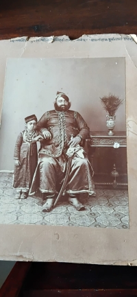 Sawai Rawat Megh Singh Ji III with his son Shri Anoop Singh Ji