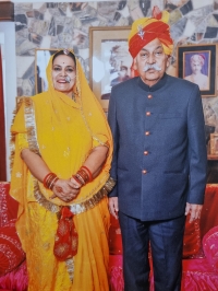 Rao Bahadur Thakur Devi Singh Ji Bera and Thakurani Devyani Kumari