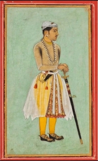 Painting of Raja Sur Singh Ji, 8th Ruler of Bikaner, younger brother of Raja Dalpat Sing Ji and son of Raja Rai Singh Ji