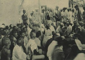 Raj Tilak of Maharanaji Sri Bhawanisinhji of Danta.