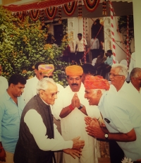 Thakur Sahab Bhairon Singh Ji shekhawat of Khachariawas (Former Vice President of India) , Thakur Sahab Man Singh Ji Dhamli and Thakur Sahab Devi Singh Ji Dhamli.