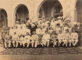 Guests at the time of the installation of the Vijayadevji II in 1921
