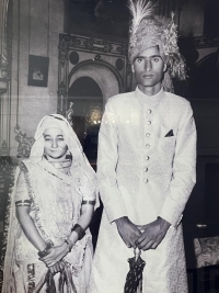 Th. Sb. Amar Singhji with Th. Saheba Krishna Kumariji (RajKumari Krishna Kumari ji of Bhinai) (Doongri)