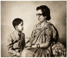 Marajkumar Jagdeshwar Saran Singh Deo with H.H. Maharani Saheba Krishna Kumari Surguja