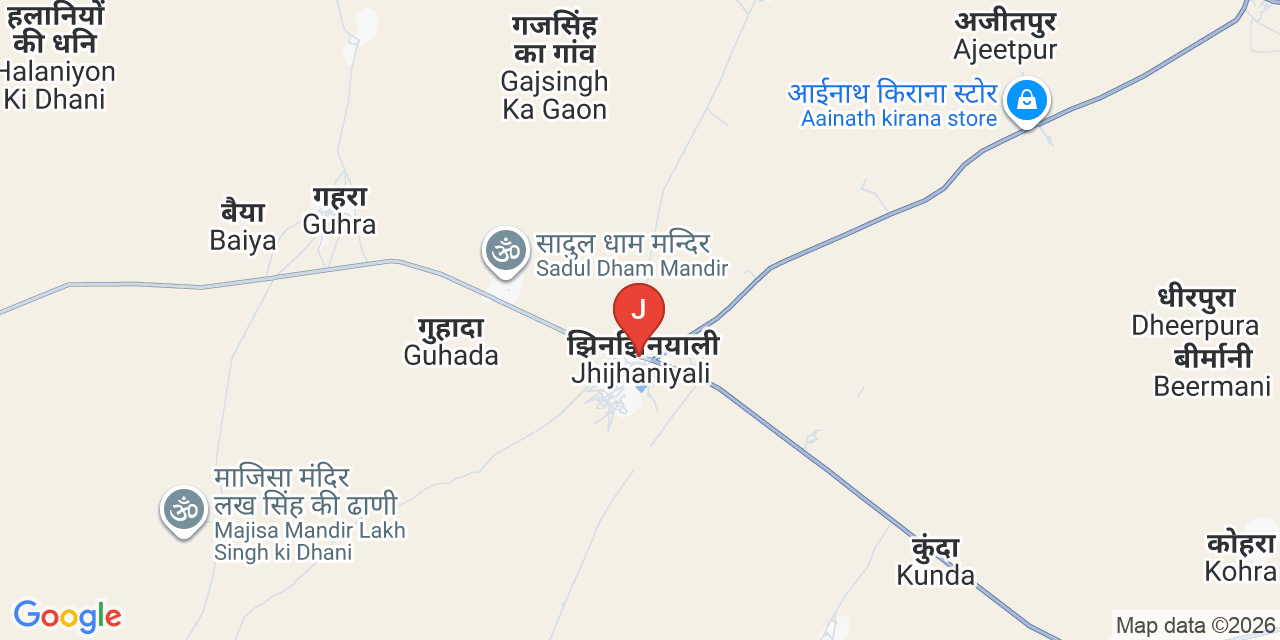 Jhinjhinyali map